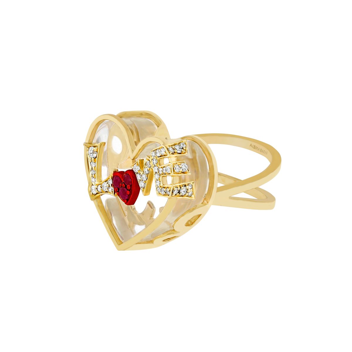 Rose Gold Heart Locket Ring – Sterling Knot